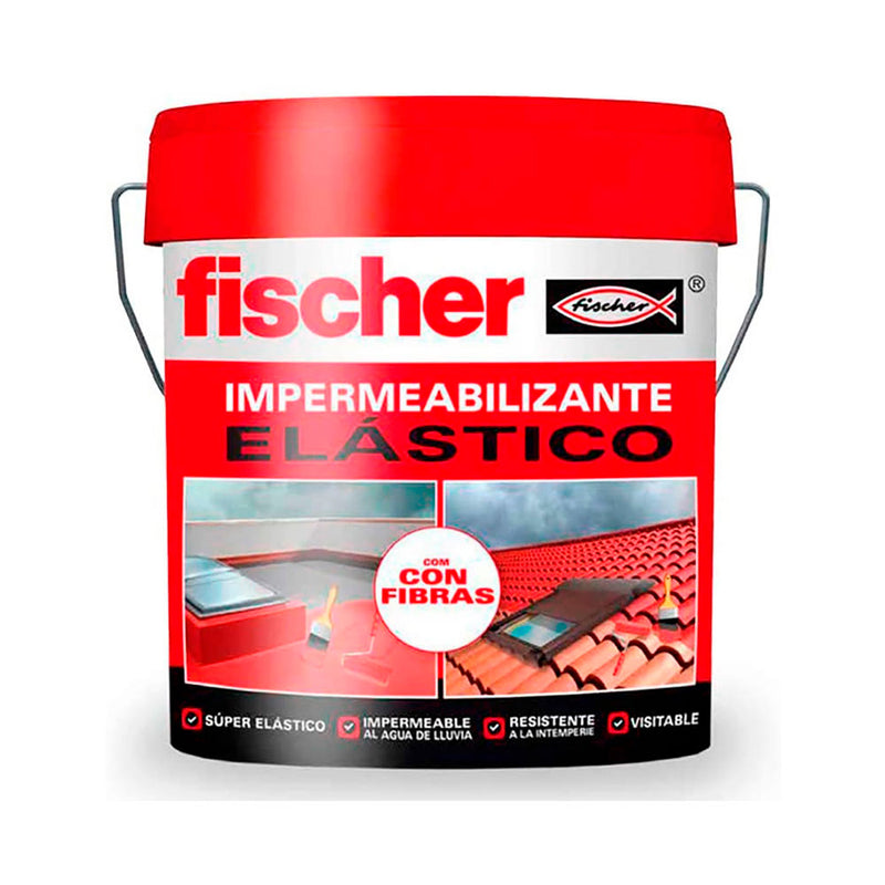 IMPERMEABILIZANTE 15L VERMELHO COM FIBRAS 547152 FISCHER