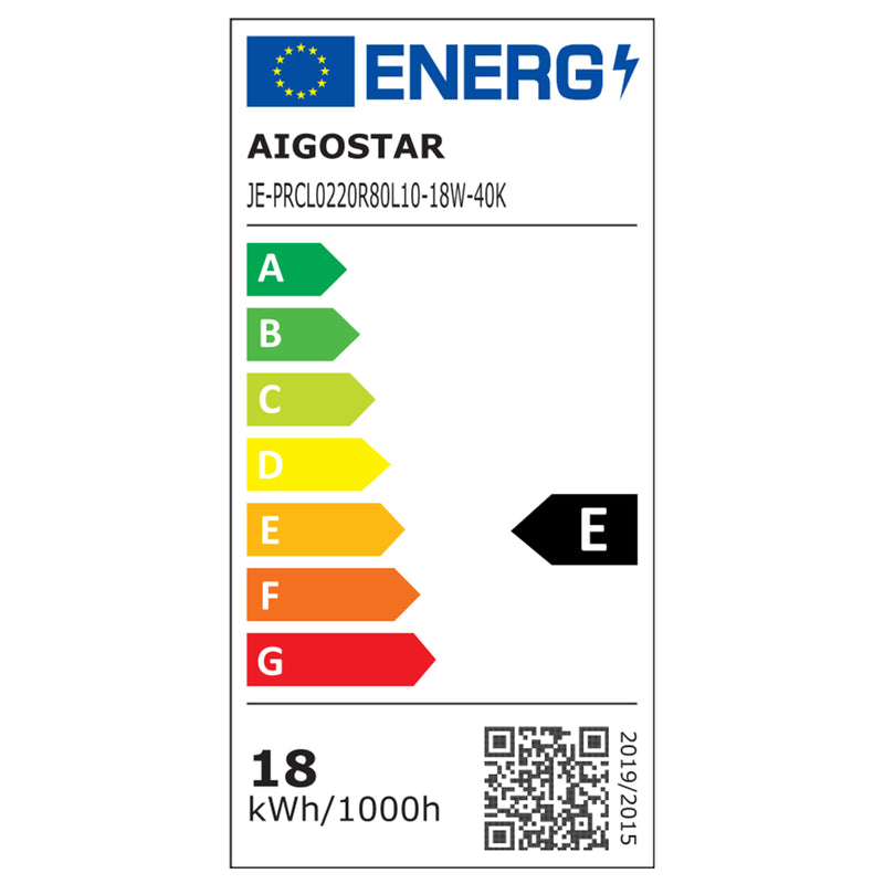 LÂMPADA DE TETO LED À PROVA DE HUMIDADE 18 W 4000 K