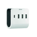 3 USB A + 1 USB C 16 A ADAPTADOR COM SUPORTE