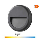 CANDEEIRO DE PAREDE LED 6W 570LM 4000K LUZ DIA IP65 Ø14X2,8CM RED