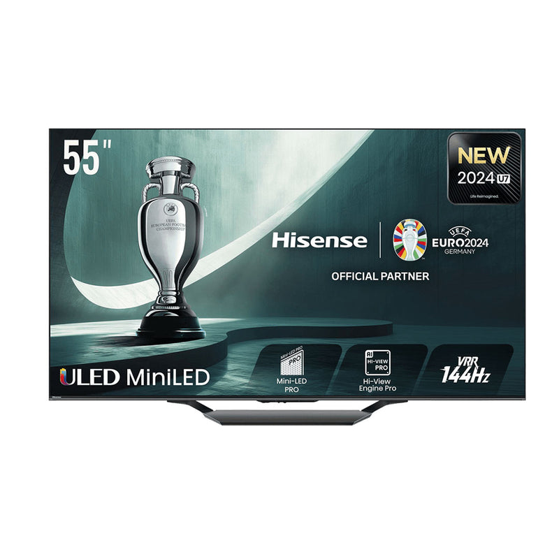 Hisense 55U7NQ TV 139,7 cm (55") 4K Ultra HD Smart TV Wi-Fi Cinz