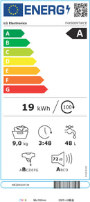 MÁQUINA DE LAVAR ROUPA LG F4X9009TWCE( 1400 RPM - 9 KG - BRANCO