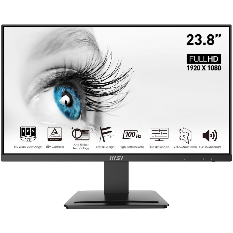 MONITOR MSI PRO MP243X 24" (23,8") FHD IPS 100HZ 1MS 250NITS EYES