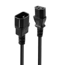Lindy 30320 cabo de energia Preto 0,5 m Acoplador C14 Acoplador C