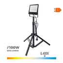 PROJETOR LED COM TRIPÉ 100W 6400K EDM