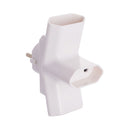 FICHA TRIPLA BIPOLARES 16A 250V 4MM 3680W BRANCO SOLERA 15097
