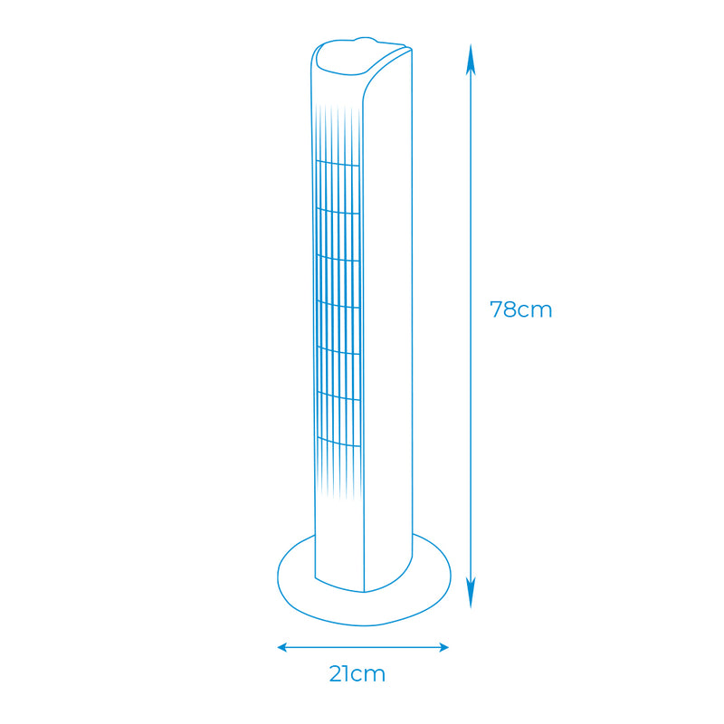 VENTOINHA DE TORRE. COER BRANCO POTÊNCIA: 45W 21X78CM EDM