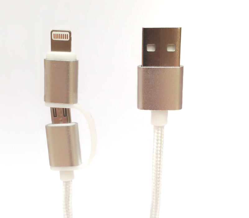 TECH FUZZION CABO USB MICRO LIGHTNING GOLD