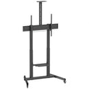 SOPORTE DE SUELO INCLINABLE CON RUEDAS Y MANIVELA AISENS FT100TE-