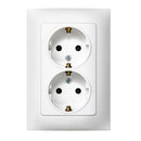 TOMADA DOBLE COM T+N BRANCO COM QUADRO