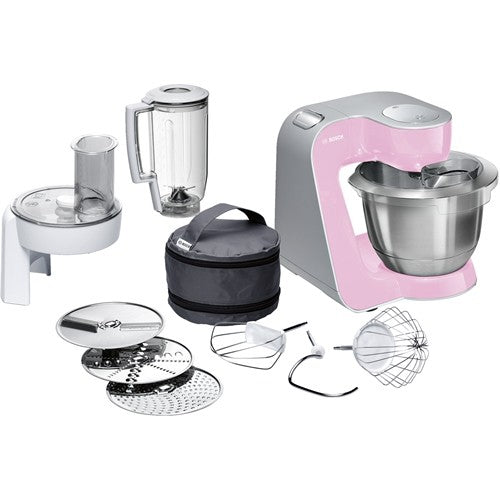 Bosch MUM58K20 robô de cozinha 1000 W 3,9 l Cinzento, Rosa, Aço i