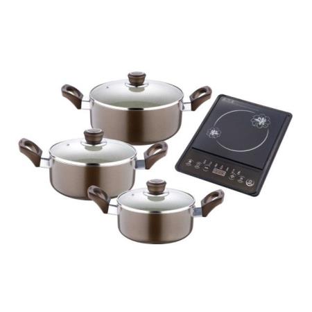 BERGNER - TREM COZINHA FIONA 3 PEÇAS+PLACA INDUÇÃ