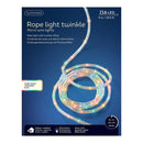 CORDÃO DE LUZES LED MULTICOLORIDAS, PARA USO EXTERNO, 216 LEDS, 8
