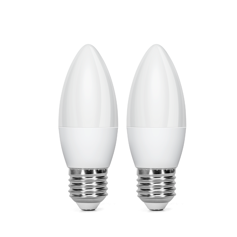 LED E27 7W C37 2PCS