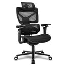 ALPHA GAMER - CADEIRA EM MALHA MIST BLACK AGMISTBK