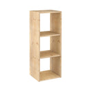 ESTANTE MODULAR 3 CUBOS DINAMIC PINHO MACIÇO 107X36,2X34CM ASTIGA
