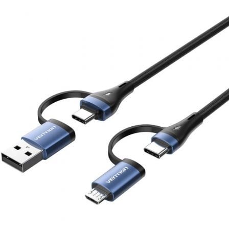 CABO USB 4EM1 USB 2.0 VENTION CTLLH 1M PRETO