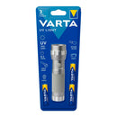 LANTERNA UV LIGHT ULTRAVIOLETA VARTA 8,5H 3XAAA