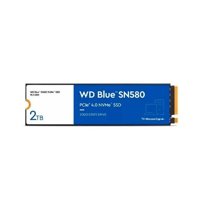 SSD M.2 PCIE 4.0 NVME WD 2TB BLUE SN580-4150R4150W-600K750K IOPS