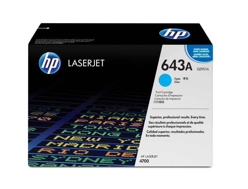 HP Toner LaserJet Original 643A Ciano