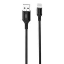 XO CABLE NB143 CORDON USB - LIGHTNING - 2.4A - 1M - COLOR NEGRO
