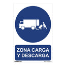 SINAL ´´ZONA CARGA Y DESCARGA´´ (PVC 0,7MM) 30X40CM NORMALUZ