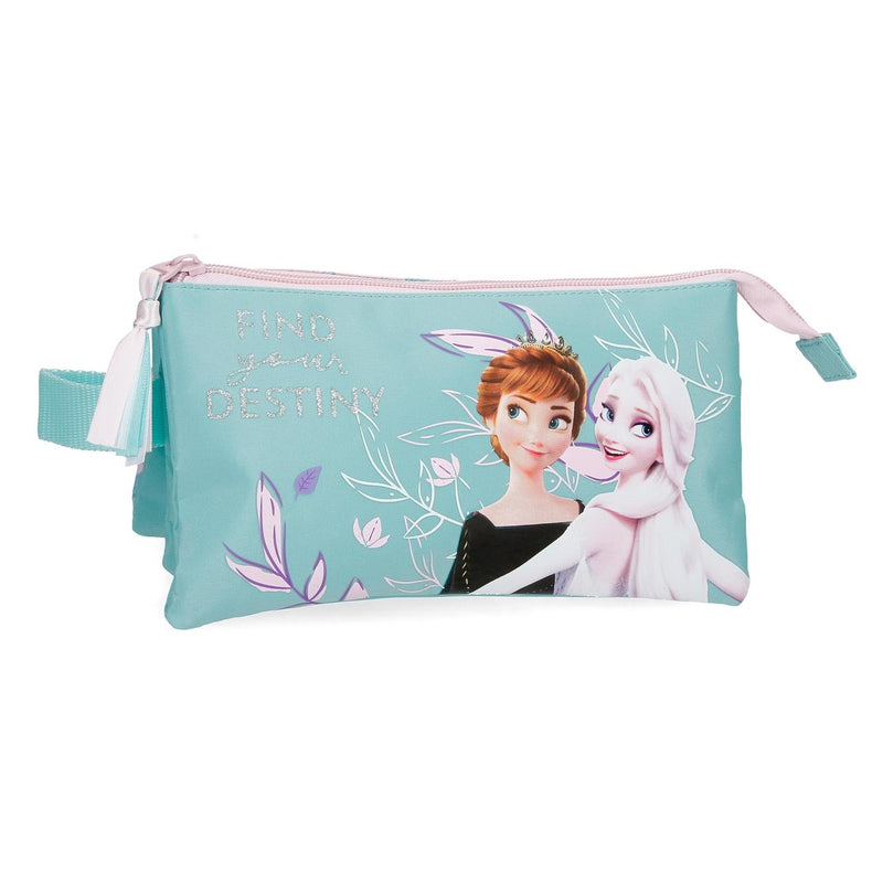 ESTOJO ESCOLAR DISNEY FROZEN MEMORIES C/ ZIPER TRIPLO