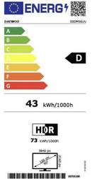 TV DAEWOO 50" 50DM56UV UHD SMART TV HDR10