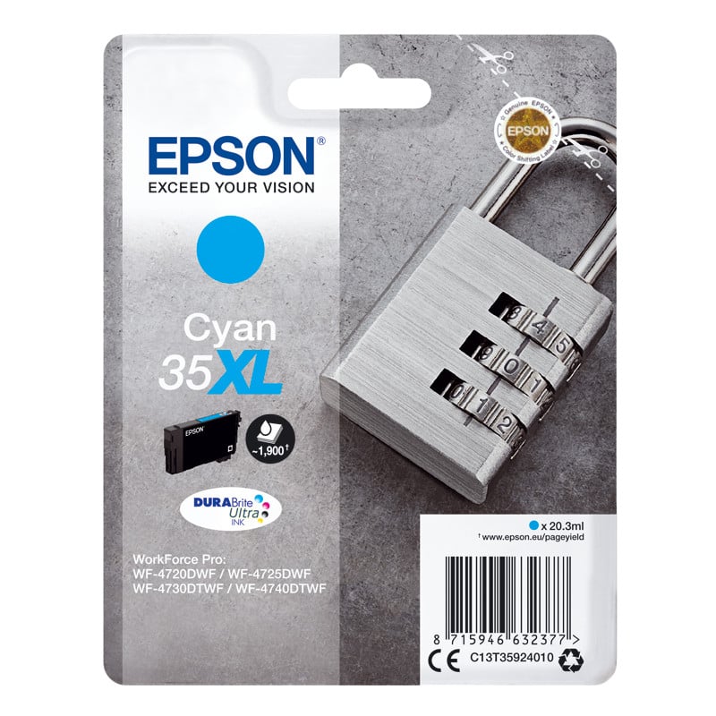 TINTEIRO EPSON CYAN SERIE 35XL C13T35924010