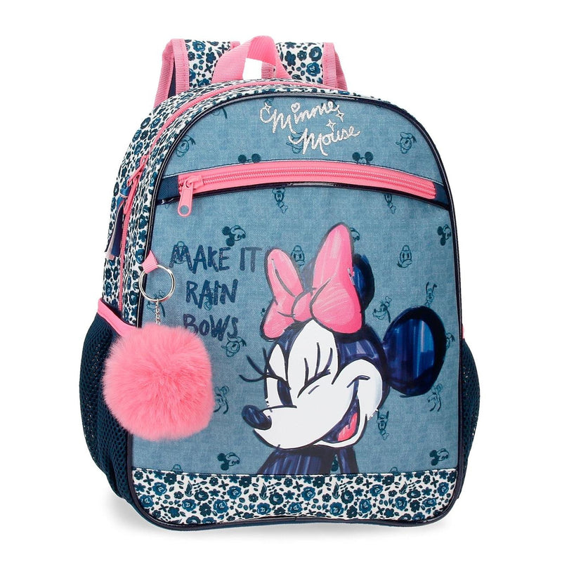 MOCHILA ESCOLAR DISNEY MINNIE MAKE IT RAIN BOWS 33CM