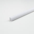 TUBO DE PVC BRANCO ACETINADO, FORMATO QUARTO DE CÍRCULO, 1000 X 1