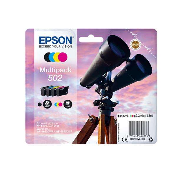 Epson 502 tinteiro 1 unidade(s) Original Rendimento padrão Preto,