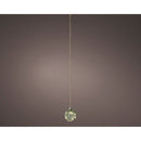 BOLA DE VIDRO MICROLED VERDE ÁGUA PARA PENDURAR, Ø10CM.