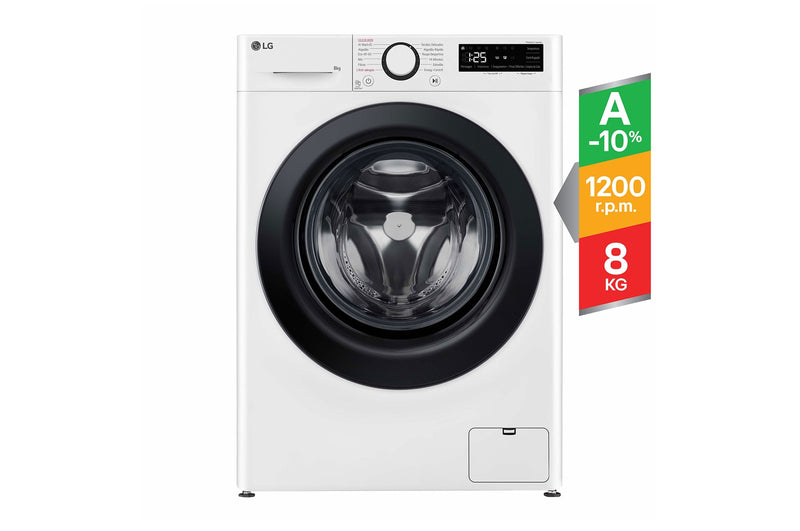 MÁQUINA DE LAVAR ROUPA LG F2WR5S8S6W( 1200 RPM - 8 KG - BRANCO  )