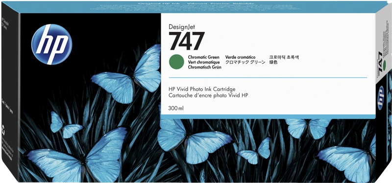 HP Tinteiro DesignJet 747 Verde Cromático (300 ml)