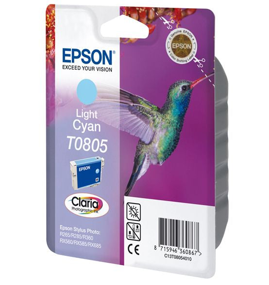 Epson Hummingbird Tinteiro Cyan Claro T0805 Tinta Claria Photogra