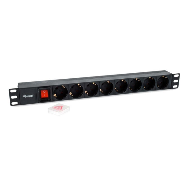 EQUIP REGUA TOMADA ELECTRICA 19" 8XSHUKO C INTERRUPTOR