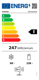 FRIGORÍFICO COMBINADO HISENSE RB440N4BCE