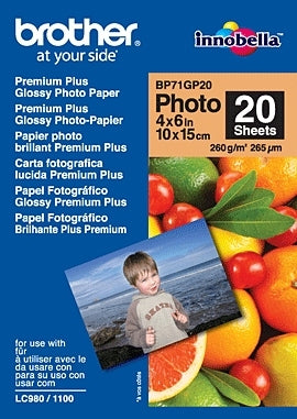 Brother BP71GP20 Premium Glossy Photo Paper papel fotográfico Bra