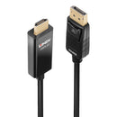 Lindy 40925 adaptador de cabo de vídeo 1 m DisplayPort HDMI Preto