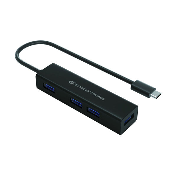 Conceptronic HUBBIES07B hub de interface USB 3.2 Gen 1 (3.1 Gen 1