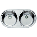 Teka DR 80 2C Lava-louça embutida Retangular Aço inoxidável