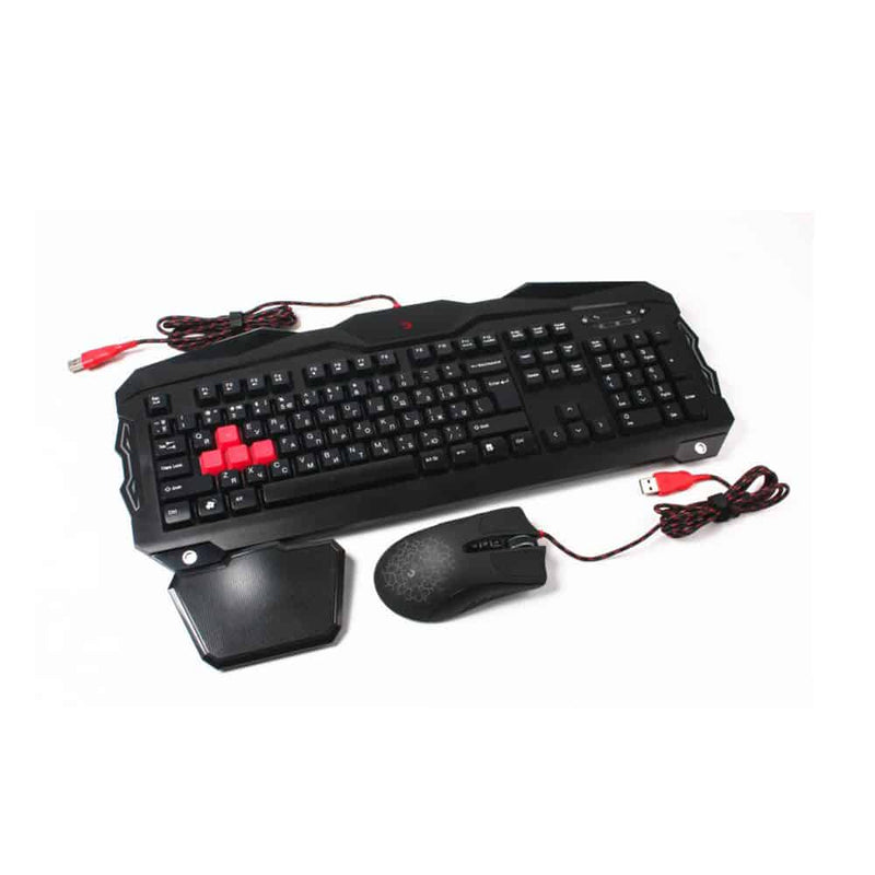 TECLADO + RATO GAMING BLOODY  B2100  (B210+V9C) USB  - BLACK