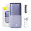 POWERBANK BASEUS BIPOW PRO 10000MAH, 2XUSB, USB-C, 20W (ROXO)