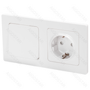 1 SOQUETE SCHUKO + 1 INTERRUPTOR INTERRUPTOR 2 DIREÇÃO S