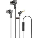 AURICULARES INTRAUDITIVOS QUBO EB-100 CON MICRÓFONO JACK 3.5 GRIS