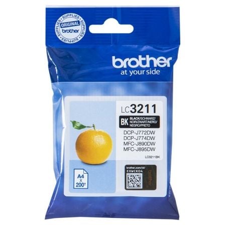 Brother LC-3211BK tinteiro Original Rendimento padrão Preto