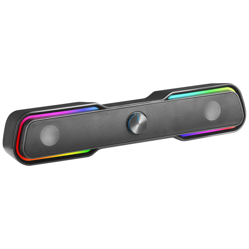 COLUNAS MARS GAMING MSBX RGB SOUNDBAR 10W USB, JACK + BLUETOOTH 5