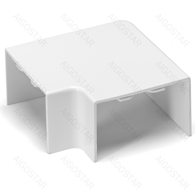 CABO PVC EM FORMA QUADRADA BRANCA 60*40MM 4PCS