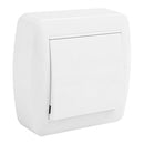 BOTÃO DE SUPERFÍCIE, BRANCO, 10 A 250 V~, SÉRIE DE PAREDE, 74 X 7